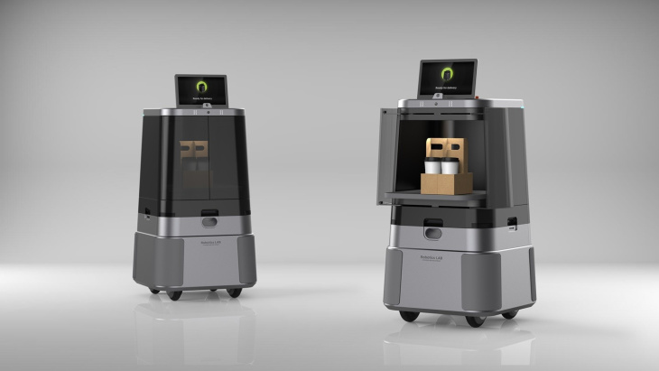 dal-e delivery, il robot per le consegne di hyundai che porta anche il caffè