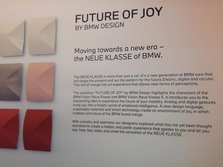bmw future of joy: vivere la neue klasse con tutti i sensi