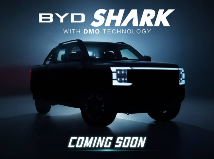 byd, il suo nuovo pickup ibrido plug-in si chiama shark