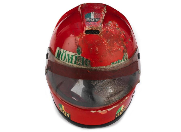 niki lauda: all’asta lo storico casco dell’incidente del 1976