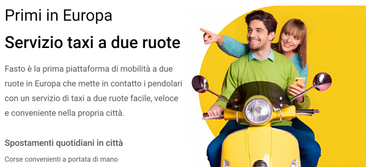 scooter e moto diventano taxi! arriva fasto in italia per tutti ma è già polemica