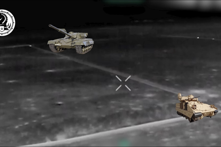 il modo impressionante in cui il potente m-2 bradley ha distrutto un carro armato russo